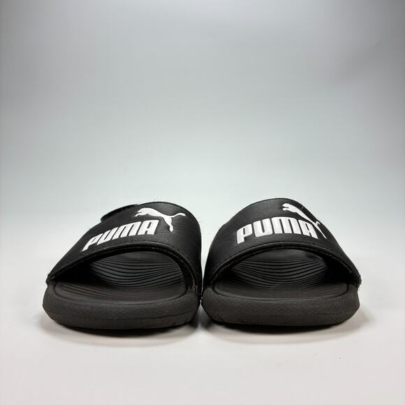 Puma Cool Cat 2.0 Black Slip On Backstrap Comfort Slide Sandals Kids Size 6 - Picture 2 of 7